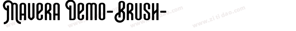 Mavera Demo-Brush字体转换